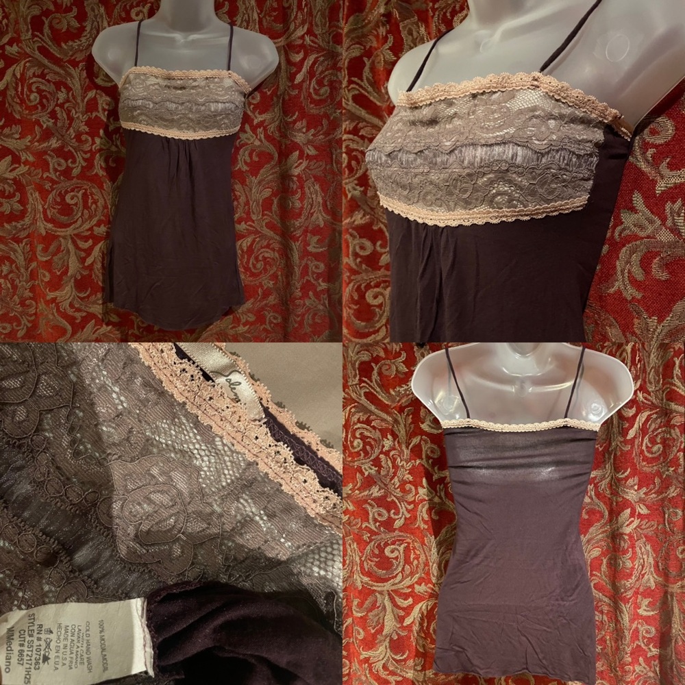 Babydoll Lace Spaghetti Strap Top